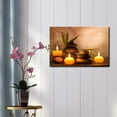 thumbnail image 2 of wall26 - Rocks Surrounded by Candles and Branches Giving It a Zen Feel - Canvas Art Home Art - 32x48 inches, 2 of 4