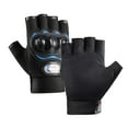 thumbnail image 1 of Guantes de ciclismo para mujeres y hombres, guantes de medio para bicicleta, guantes antideslizantes y transpirables para motocicleta y bicicleta Etiqueta colorida azul, 1 of 8