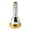 6-1/2AL, variant on Bach Gold Rim Series Large Shank Trombone Mouthpiece 6-1/2AL