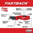 thumbnail image 2 of For Milwaukee 48-22-1505 FASTBACK 6 in 1 Folding Utility Knife w/Clip, 2 of 5