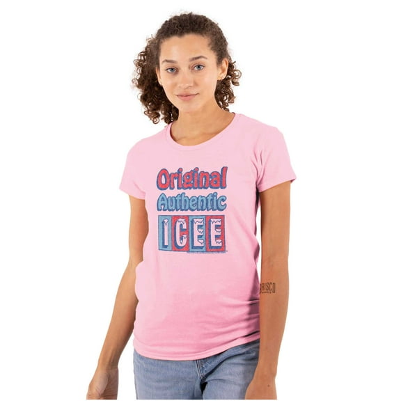 Vintage Original ICEE Drink Logo Women's T Shirt Ladies Tee Brisco Brands S