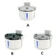 thumbnail image 2 of Methold Fuente de agua Suministros para mascotas Bebedero para gatos Accesorios para el hogar Bomba automática inteligente Dispensador de bebidas de Suministros para perros Blanco Methold PT005024-01B, 2 of 6