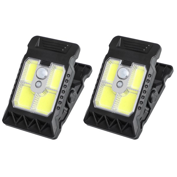 Cateissary Luces solares de clip de 2 piezas con tres modos para decoración de jardín. Lluvia y Iluminación y accesorios tipo+2
