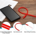 thumbnail image 4 of Uxcell 19cm Silicone Wrist Strap Lanyards, 10 Pcs Short Soft Lanyard Wristlet String Badge Lanyard, 10 Colors, 4 of 6