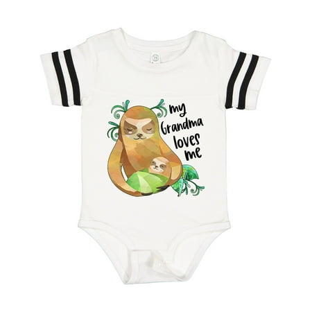

Inktastic My Grandma Loves Me Cute Sloth and Baby Gift Baby Boy or Baby Girl Bodysuit