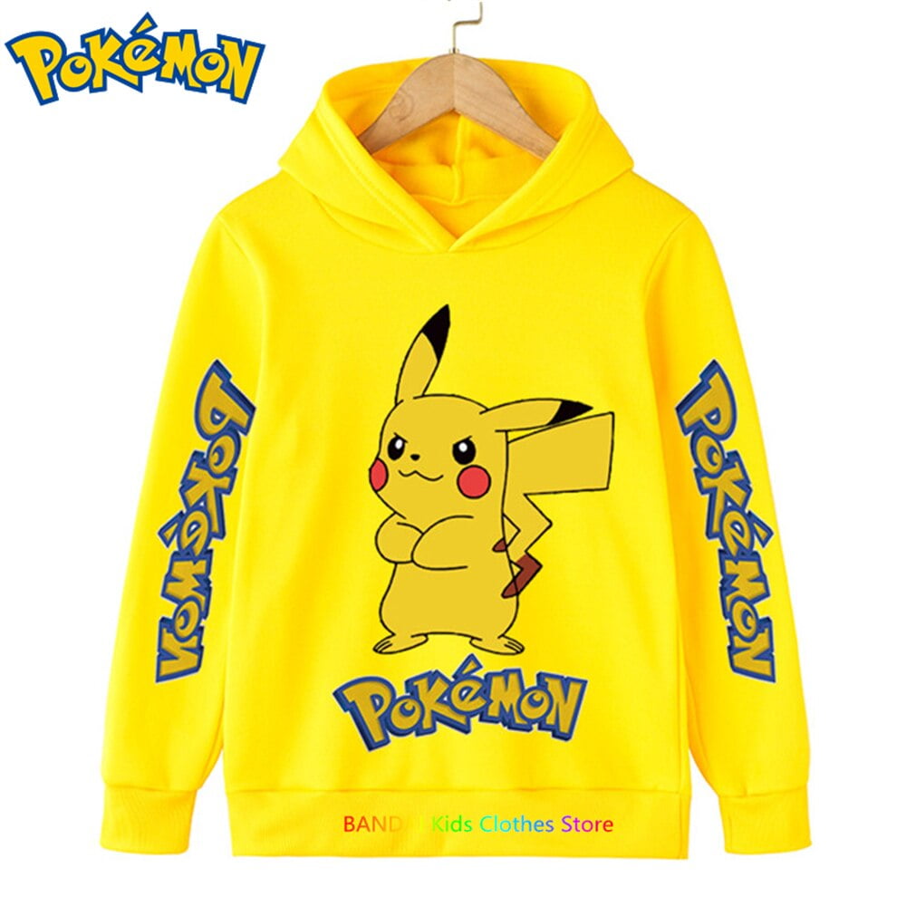 Sweat a capuche Pokemon pour enfants vetements pour bebes garcons sweat Pikachu pull pour enfants mode pour enfants 3 14 ans chaud Walmart