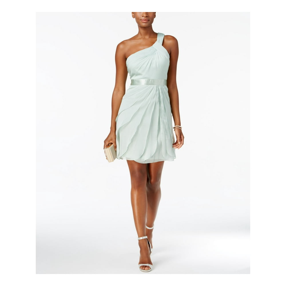 adrianna papell asymmetrical gown