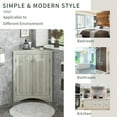 thumbnail image 2 of Aukfa Corner Storage Cabinet for Bathroom Bedroom Kitchen, Chiffon, 2 of 8