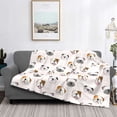 thumbnail image 2 of Fotbe Bulldog Face Manta de Franela con Estampado, Manta Ultrasuave para Cama, Sofá, Auto, Hipoalergénica y Antibolitas-60"x50", 2 of 6