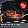thumbnail image 6 of Granitestone 11" Shallow Square Frying Pan Nonstick Skillet, Scratchproof Diamond Infused Coating, No-warp Mineral-enforced Cookware Dishwasher Oven Safe Kitchenware - As Seen On TV, 6 of 8