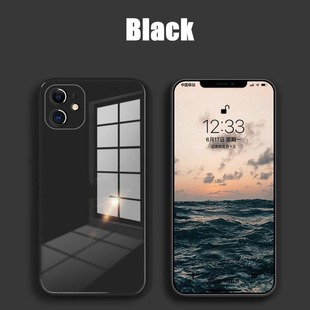 Funda de teléfono de vidrio templado líquido para iPhone 14 13 11 12 Pro Max funda antigolpes de piel de bebé para iPhone X XS MAX XR 7 8 Tan Jianjun unisex