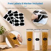 Sindcom Airtight Food Storage Containers with Lids, 6PCS Plastic Spaghetti Container, 2.8L
