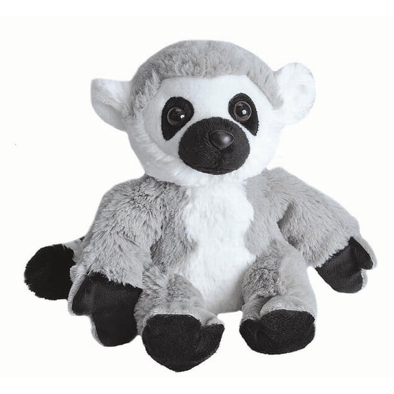 Wild Republic Ring Tailed Lemur Plush, Stuffed Animal, Plush Toy, Gifts for Kids, Hug’Ems 7 Inches