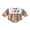 Coffee, variant on Cjfdfy Newborn Baby Girl Girl Western Fall Outfit My First Rodeo Romper Gingham Bubble Collar Long Sleeve Cowgirl Hat Embroidery Bodysuit Infant Cute Country Fall Winter Outfit