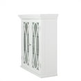 thumbnail image 6 of Teamson Home Florence 2 Door Wooden Removable Wall Cabinet with Adjustable Shelves, White, 6 of 8