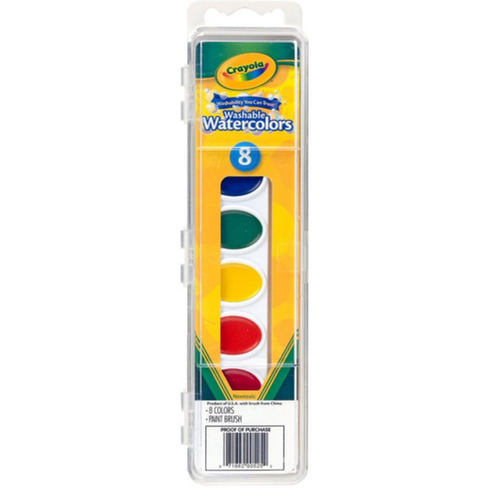 Crayola Washable Watercolors 8 ea (Pack of 6) - Walmart.com - Walmart.com