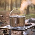 thumbnail image 3 of CAMPINGMOON Pot,Portable Cookware Picnic Cookware Portable Picnic Soup Pot Cooker Handle Pot Portable Handle Soup Stainless Steel Rice Cooker Pot Cookware Pot Rice Picnic Steel Portable Steelportable, 3 of 7