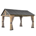 thumbnail image 2 of Sunjoy Universal Replacement Curtain For 13x15 Wood Gazebo with Gable Hardtop, 2 of 4