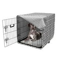 thumbnail image 5 of Crazy Art Dog Crate Cover, Modern Abstract Print of Irregular Freaky on a Plain Background, Easy to Use Pet Kennel Cover Small Dogs Puppies Kittens, 7 Sizes, Charcoal Grey White, by Ambesonne, 5 of 6