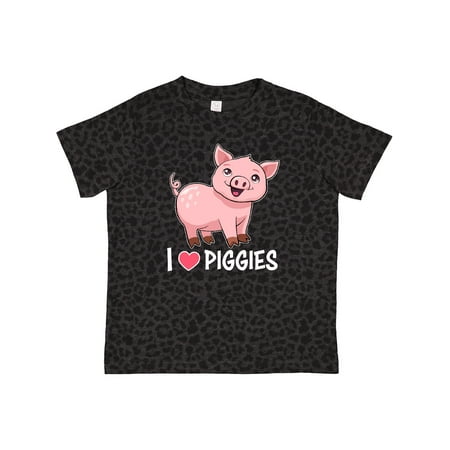 

Inktastic I Love Piggies- Cute Pig Gift Toddler Boy or Toddler Girl T-Shirt