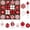Red, variant on Waipfaru Christmas Balls Ornaments for Xmas Tree,50Pcs Shatterproof Christmas Tree Decorations, 2.36" Hanging Xmas Ball Ornaments Set for Holiday Party Decoration