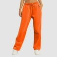 thumbnail image 2 of WENWU Women Pants Casual Pants for Women Orange Baggy Pants Women Lounge Pants Womens High Waisted Pants Women'S Fall Pants, 2 of 6