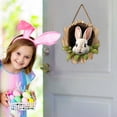 thumbnail image 4 of Leojiow Easter Bunny Rabbit Hole Door Sign Rustic Wooden Easter Decor For Festive Home & Party Entrance 8 One Size Easter Decorations, 4 of 5