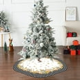 thumbnail image 4 of Christmas Tree Skirt, Holiday Tree Decor, Large 120cm Christmas Tree Cluster Decoration with Spacious Storage Pockets, Durable Fabric Material, Festive Red Green White Design for Indoor Outdoor Use, 4 of 7