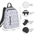 thumbnail image 3 of Naloa Floral Butterfly Print Lightweight DayBackpack Suitable for school, work, shopping, travel, etc., 3 of 5