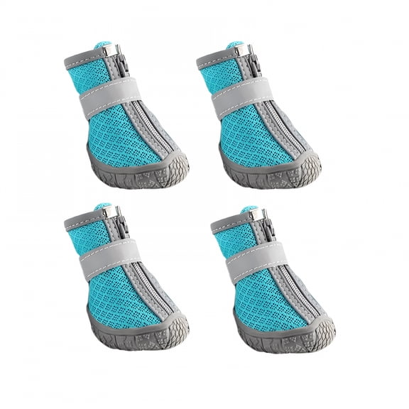 GASTROPOD 4Pcs Small Dog Shoes 1.1 in Medium Dog Boots And Paw Protectors for Summer Heat Protection Mesh Breathable Nonslip Dog Booties for Walking Running Hiking