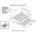 thumbnail image 3 of Leo & Lacey Urban Full Trundle Platform Bed in White, 3 of 3