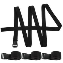 PENIKOKO 4Pcs Sleeping Bag Straps in Black Polypropylene Material for Luggage