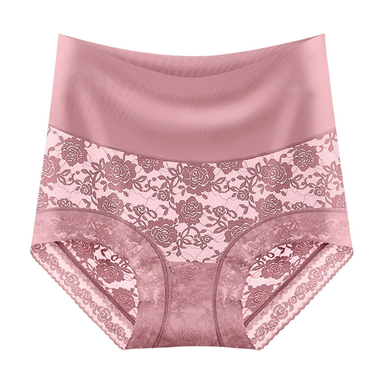 Akiihool Plus Size Underwear Women's ComfortFlex Fit Microfiber Panties, Moisture  Wicking Underwear (Pink,L) 