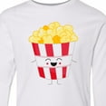 thumbnail image 4 of Inktastic Cute Kawaii Popcorn Long Sleeve Youth T-Shirt, 4 of 5