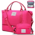 thumbnail image 1 of Bolsa de viaje WOOMADA Weekender Overnight para mujer, color rosa intenso, 1 of 7