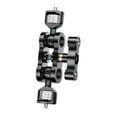 thumbnail image 4 of Brazo universal con cabezal de bola doble, accesorio de trípode de metal con tornillos de 1/4 para luz de relleno de micrófono, luz de vídeo Hugo Brazo Universal, 4 of 10