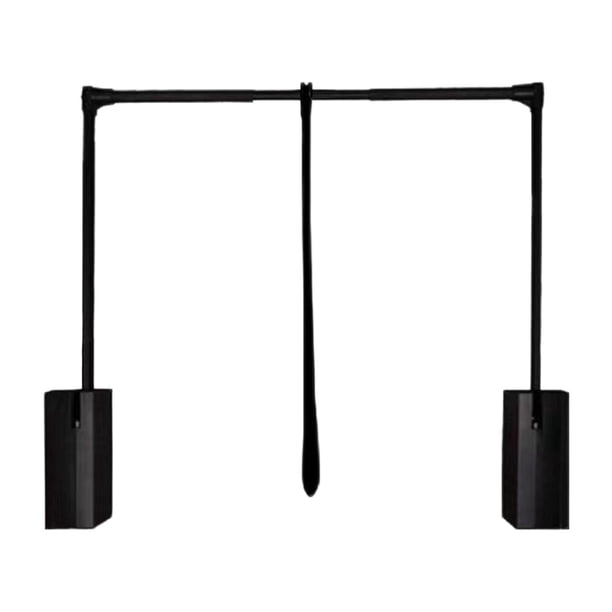 Perchero extensible de aleación de aluminio, capacidad de carga de 20 kg, accesorios incluidos. para 94 cm a 126 cm