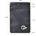 thumbnail image 3 of 100pcs 4"X 6" Black Mylar Bags Resealable Bags Foil Pouch Double-Sided Flat Ziplock Bag Matte Black, 3 of 4