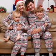 thumbnail image 1 of Christmas Pajamas Set Couples Family Matching Xmas Pjs Mother Kids Mommy Daughter Child Daddy Son Long Sleeve Printed 2023 New, 1 of 3