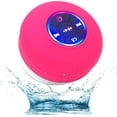 thumbnail image 1 of Mini altavoz Bluetooth para ducha con luz LED, portátil, resistente al agua IPX4, inalámbrico con ventosa, resistente al agua, rojo, 1 of 6