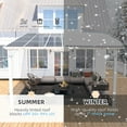 thumbnail image 6 of AECOJOY 12' x 12' Hardtop Gazebo Outdoor Aluminum Pergola ​For Garden, Patio, Backyard-​White, 6 of 7