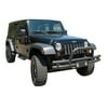 Rampage by RealTruck Front Tubular Bumper for Jeep Wrangler JK/JL | Light Pod, Stinger, Steel, Textured Black | 88625 | Compatible with 2007 - 2018 Jeep Wrangler JK, 2018 - 2022 Wrangler JL