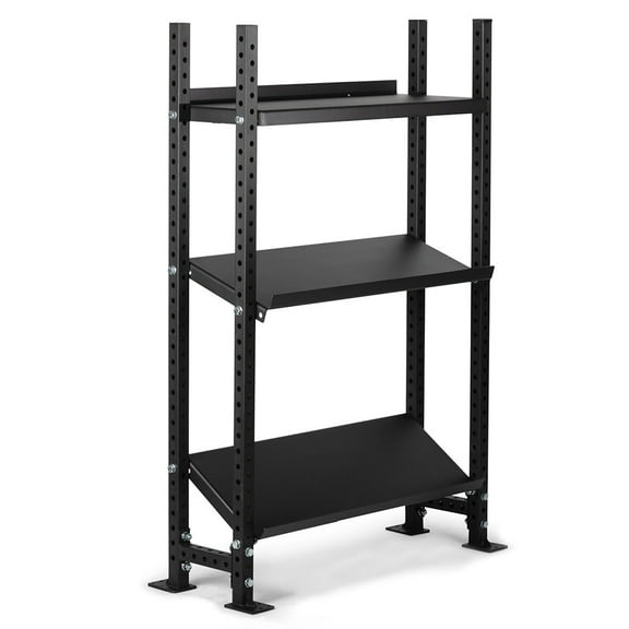 Titan Fitness 3-Tier Elite Series Mass Storage System, 73" x 49" Dumbbell Kettlebell Storage