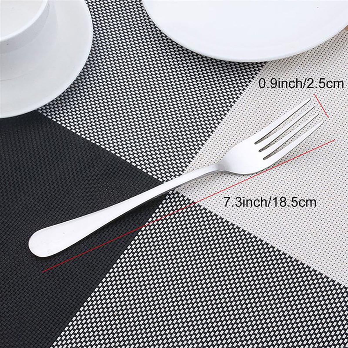 Dammyty 12 Pieces Dinner Forks Set, Upgrade Stainless Steel Salad Forks Silverware Set
