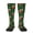 2 Black-2, variant on Xecao Vintage Santa Skiing Green Plaid Print Compression Socks for Both Men And Women for Running, Travel, Flight, Nurse