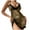 Brown, variant on Sakmal Pajama Dress for Women Chemises Side Split Sleepshirt Sleeveless Leopard Print Blue Chemises
