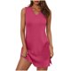 thumbnail image 1 of Sexy Vestido Casual para las Mujeres sin Mangas Cuello en V Vestido de Verano de Color Sólido, Poliéster Ligero con Bolsillos para la Playa, la Fiesta Y el Uso Diario, 1 of 6