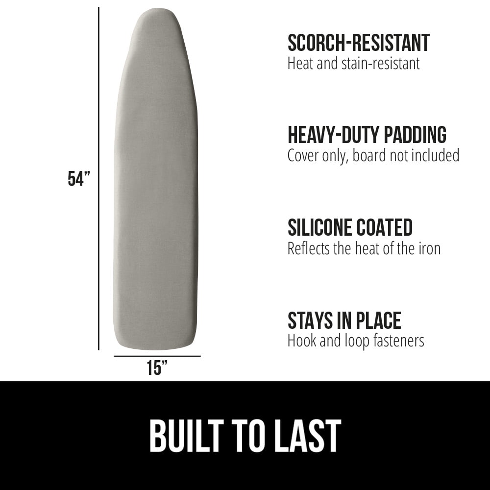 GORILLA GRIP Scorch Resistant Ironing Board Cover with Silicone Coating - Thumbnail 3