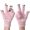 Pink, variant on PMVFHDE Gloves & Mittens Women Winter Outdoor Thickened Knitted Wool Cold Proof Screen Compatible Black - One Size