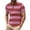 Pink, variant on DDAPJ pyju Men Striped Polos Shirt Color Block Casual Golf Shirts Trendy Business Office Tops Short Sleeve Collared Tshirt Blue L